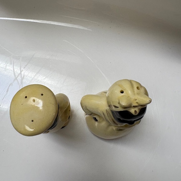 Vintage 1940s Black Americana Mammy and Pappy Chef Salt & Pepper Set - Picture 9 of 10